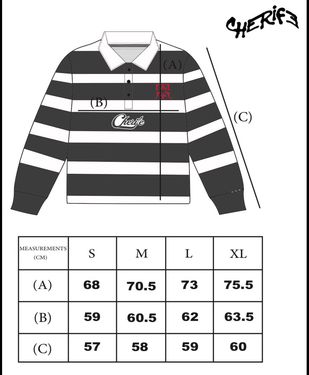 Gala rugby polo long sleeve
