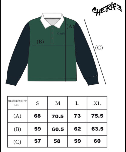 Forest rugby polo long sleeve
