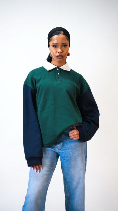 Forest rugby polo long sleeve